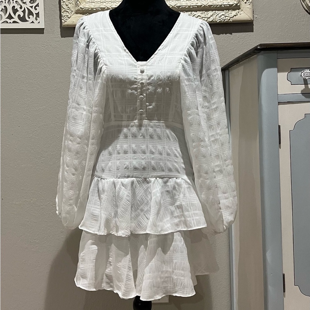 Flowy white dress